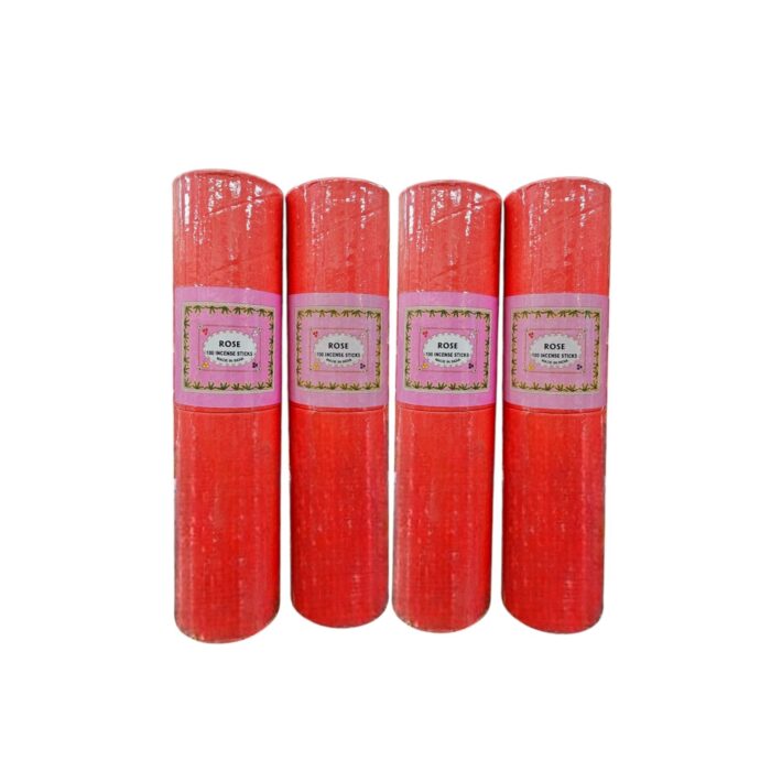 Hand-rolled Rose Incense sticks from India