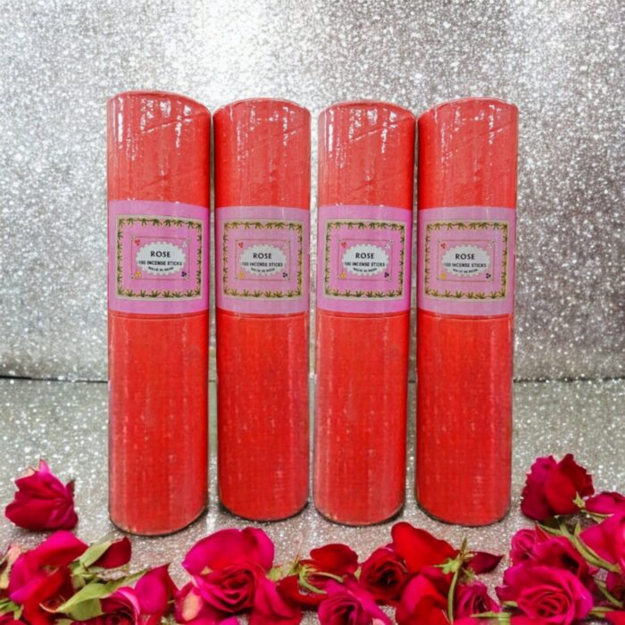 Hand-rolled Rose Incense sticks from India