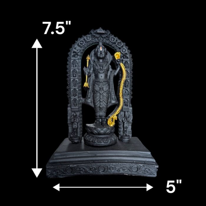 Lord Ram Lalla Black Resin Idol