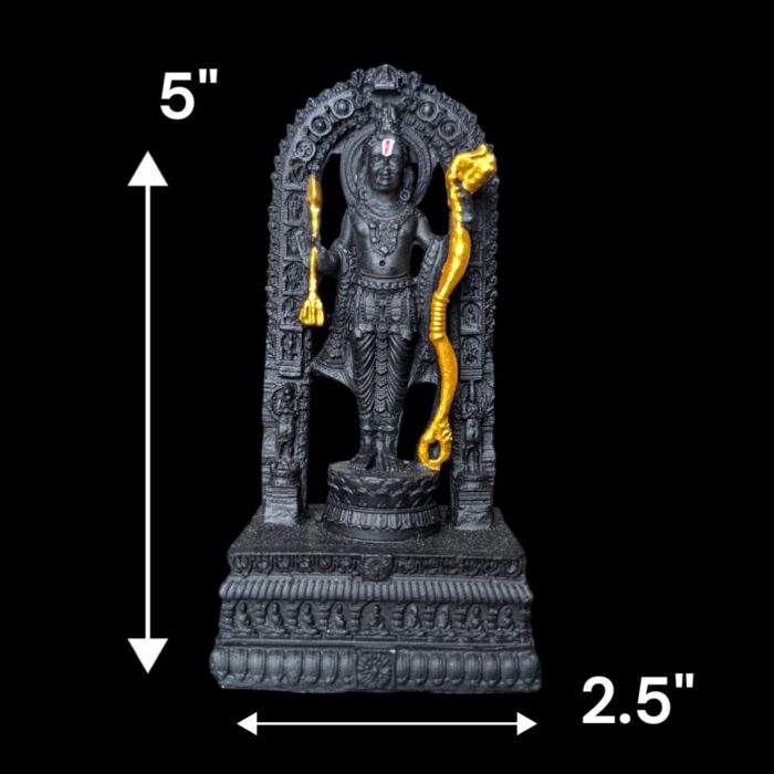 Lord Ram Lalla Black Resin Idol