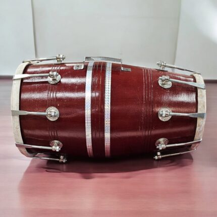 Handmade wooden Dholak from India