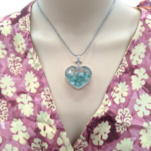 Green Aventurine Heart Pendant Necklace