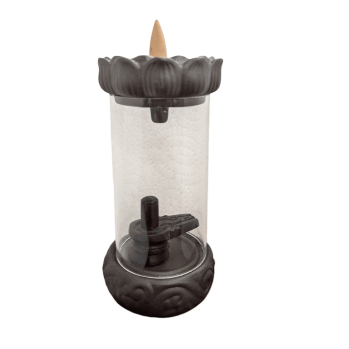 Backflow Incense Burner with Shivling | Ceramic - Smoke Fountain - Image 5