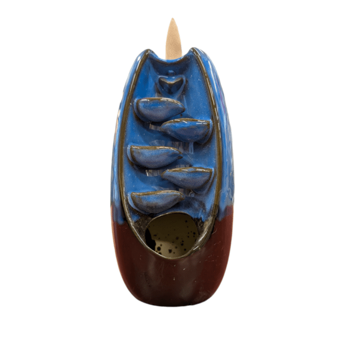 Backflow Incense Cone Holder - Waterfall - Blue