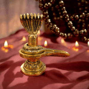Brass Shivling with naag