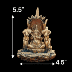 Dimensions of the Ganesha Backflow Incense Burner