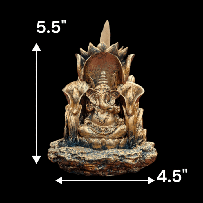 Dimensions of the Ganesha Backflow Incense Burner