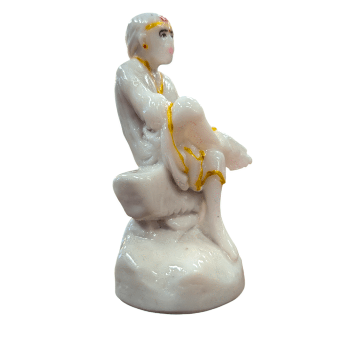 Sai Baba Statue-White-3.5inch - Image 3