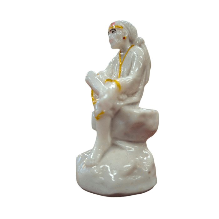 Sai Baba Statue-White-3.5inch - Image 4