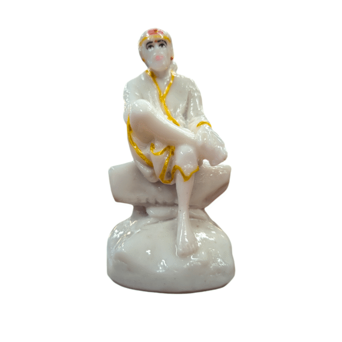 Sai Baba Statue-White-3.5inch - Image 5