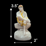 Sai Baba Statue-White-3.5inch - Image 2