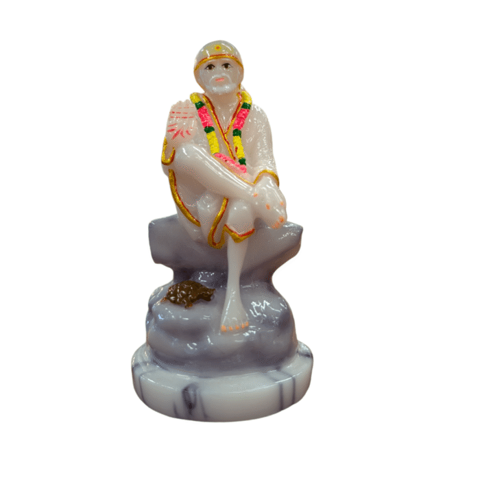 Sai Baba Statue-White-4inch - Image 3