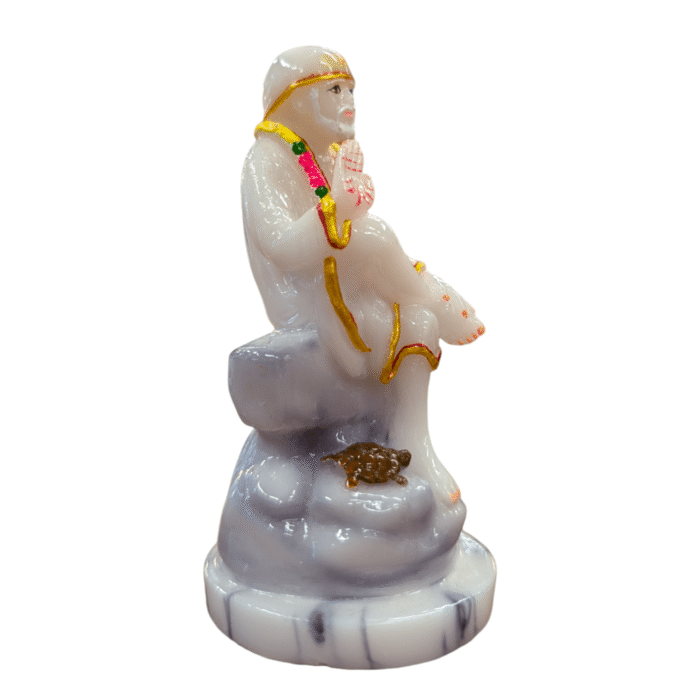 Sai Baba Statue-White-4inch - Image 5