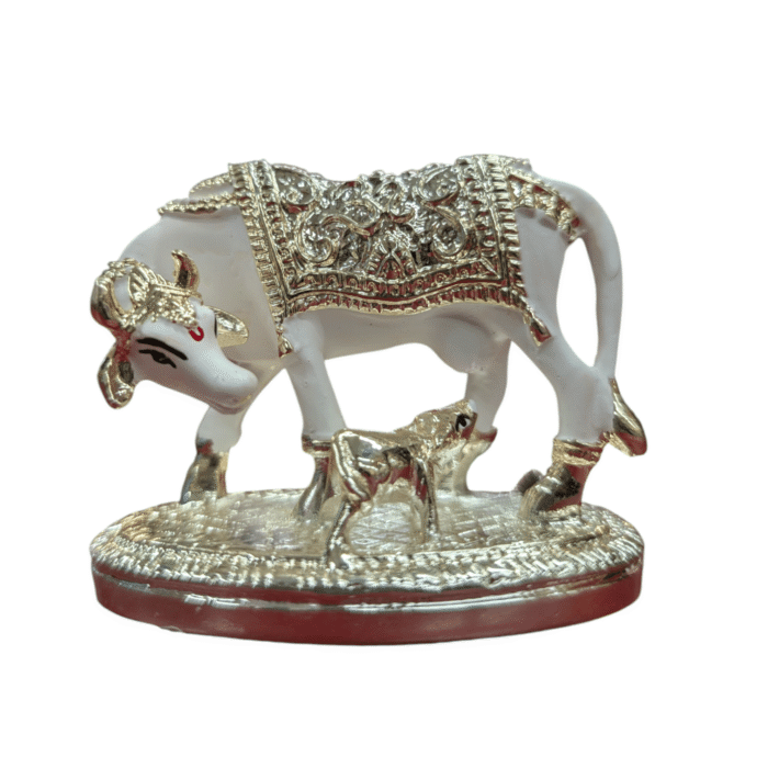 Silver Plated Kamdhenu Cow