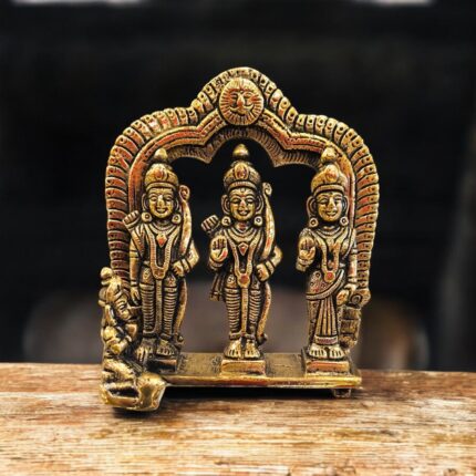 Large Brass Ram Darbar Statue - Premium Indian Craftsmanship