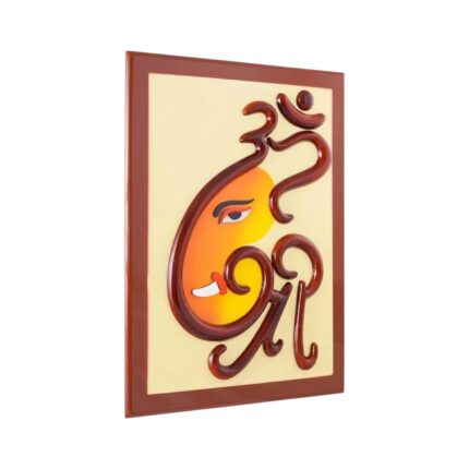 Om Shree Ganeshay Wooden Wall hanging