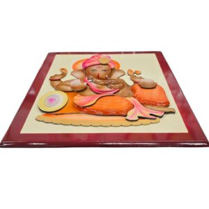 Ganesh Wooden wall hanging with 3D finish