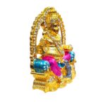 side view of Lord Kuber Idol – Gold-Plated with CZ Stone