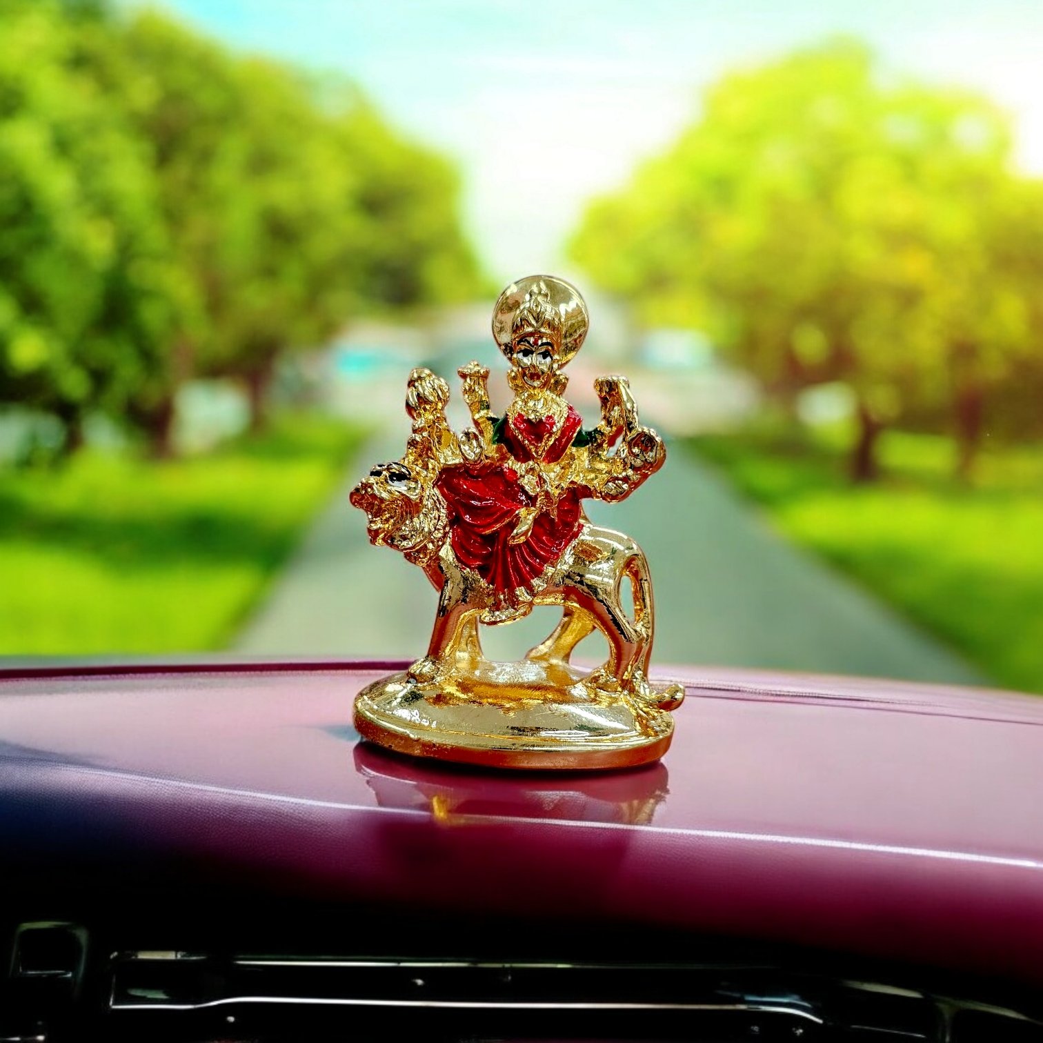 Sherawali Durga Maa Car dashboard Idol