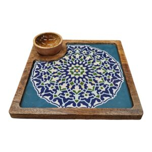 Decorative Serving Platter | Wooden serving platter