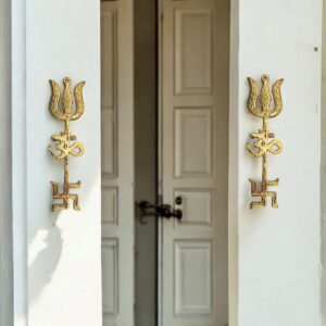 Image of Asht Dhatu Trishakti Hanging hung outside the main door of the house