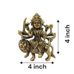 Fine Brass Statue of Maa Durga on lion