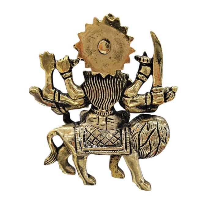 Fine Brass Statue of Maa Durga on lion