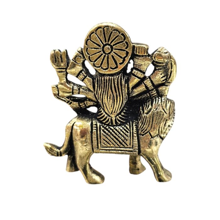 Small Maa Durga Brass Statue