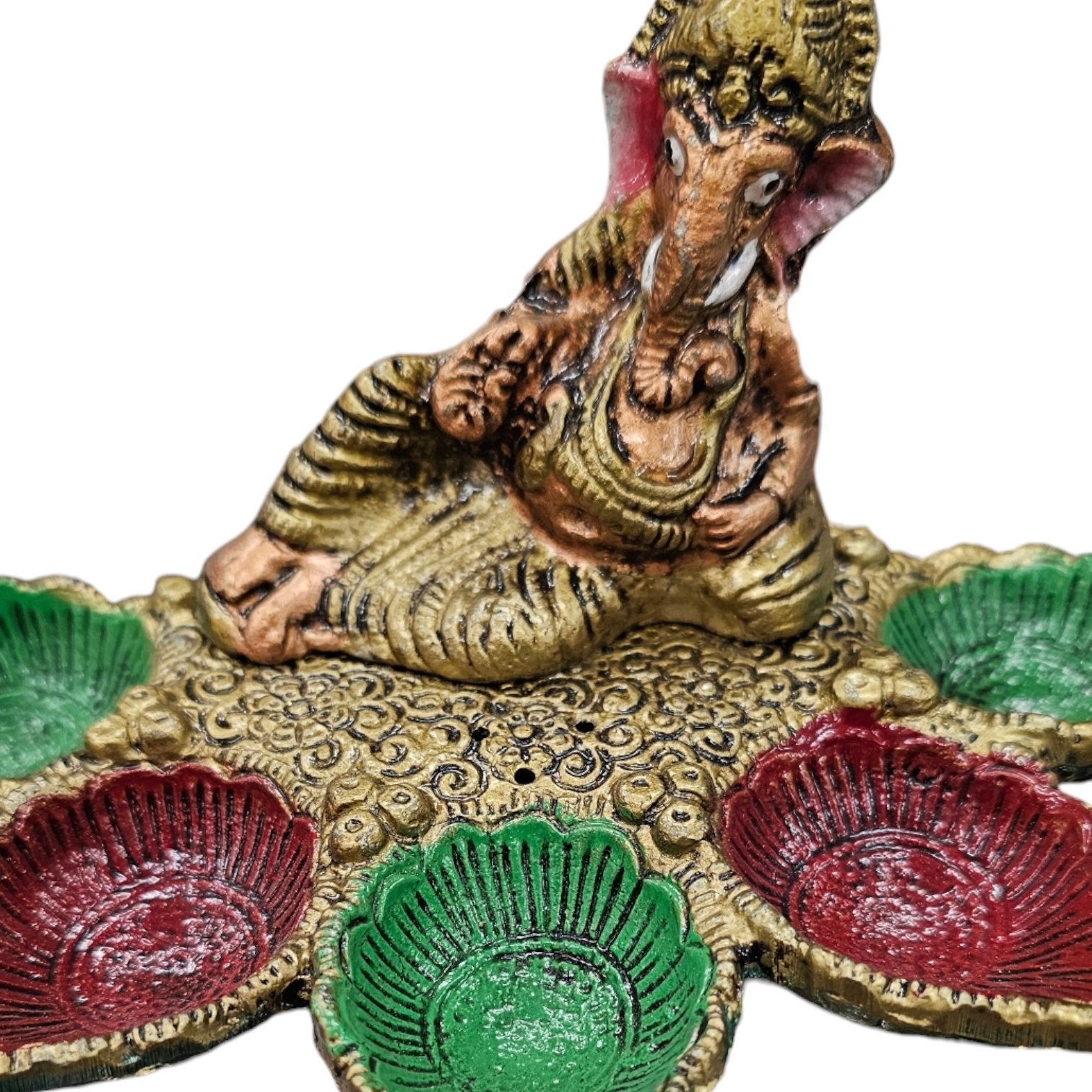 Ganesh Decorative Piece with 5 Diya