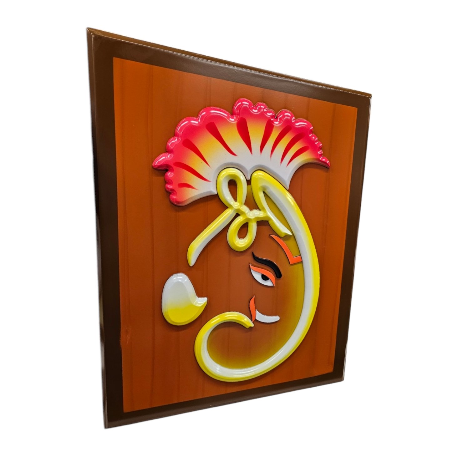 Ganesh Wooden wall hanging - Matt finish