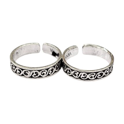 Pair of Pure silver toe rings - Chandi ki Bichhiya