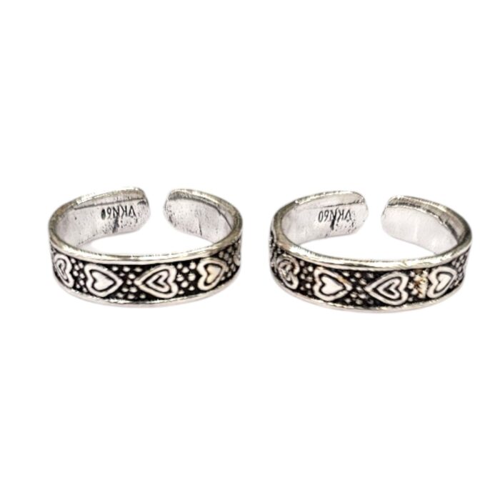 Pair of Pure silver toe rings - Chandi ki Bichhiya