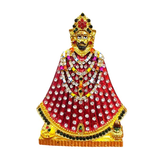 Khatu Shyam Car Dashboard Metal Idol