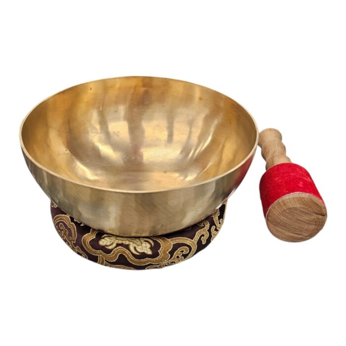 9 inch matt hand beaten singing bowl