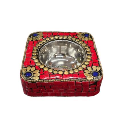 Handcrafted Wooden Mosaic Bakhoor Burner