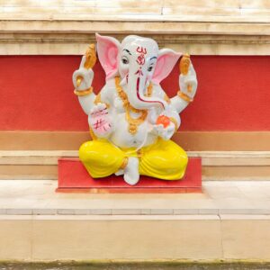 Ganesh Idol - Yellow Dhoti