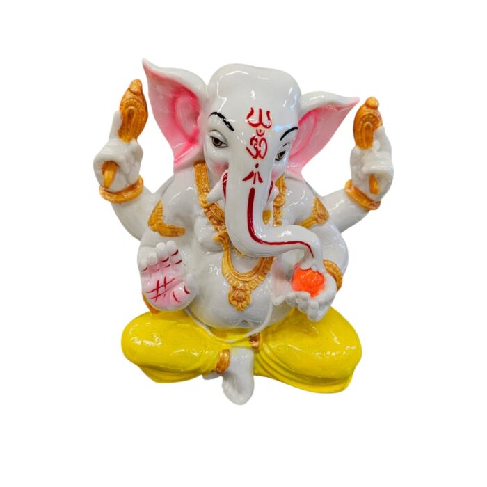 Ganesh Idol - Yellow Dhoti