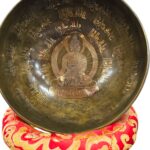 Hand made Golden Figure singing bowl -8.5