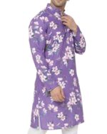 Floral Print Men Kurta