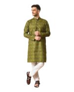 Mens-kurta-mahakaal-green