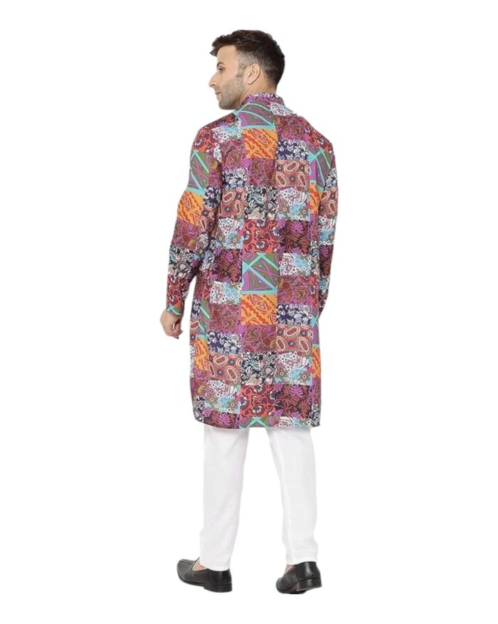 Cotton Printed Men Kurta