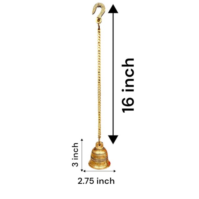 Brass Hanging Bell - 3 inch