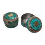 Pair of Decorative Steel Kumkum Boxes