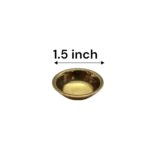 Brass thali set for Bhog - small - 3.75 inch