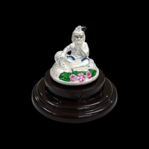 Pure Silver Baby Krishna Idol for your home Mandir