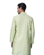 Pista Green Jacquard Sequin Kurta