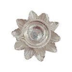 Pure Silver Diya - Flower