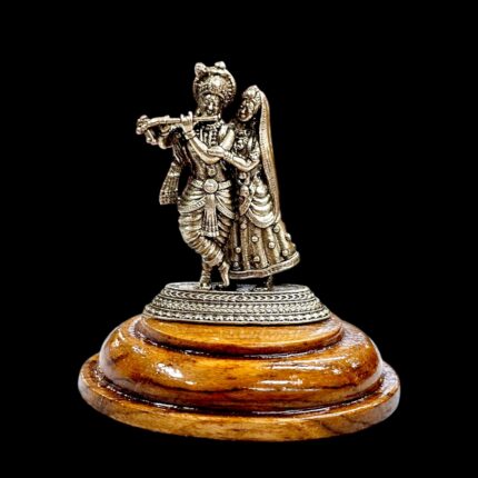 Pure Silver Radha Krishna Idol