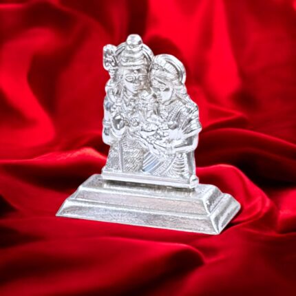 Pure silver shiv parivar idol