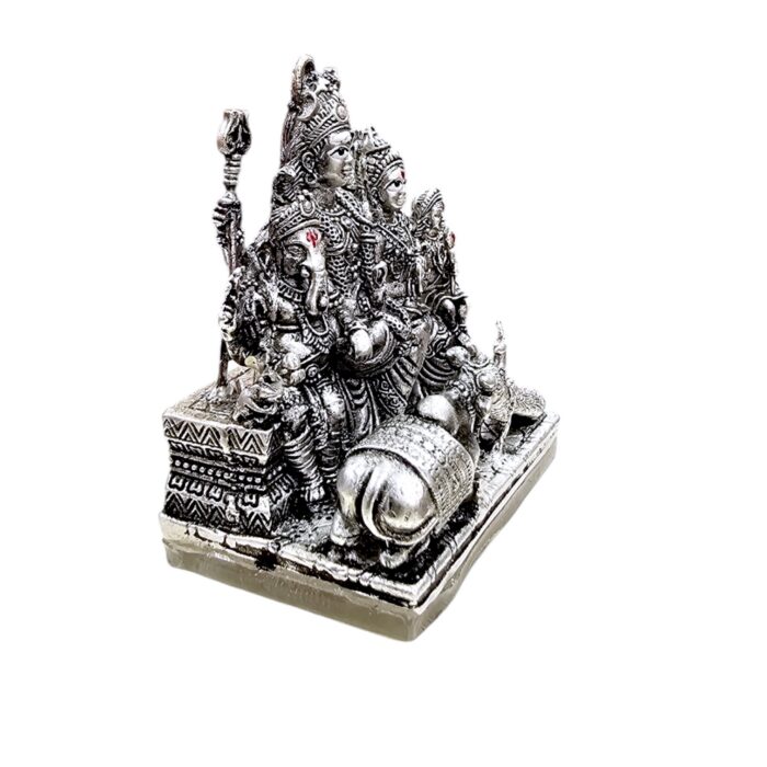 Pure Silver Shiv Parivar Idol